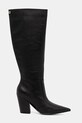 Guess kozaki skórzane NARIEL FLFNRL.LEA11.BLACK czarny NC25