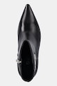Δερμάτινες μπότες Guess PAISLIE μαύρο FLFPAI.LEA10.BLACK