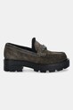 Guess mokasyny zamszowe YANIKAY FLFYKY.SUE14.GREEN zielony AW25