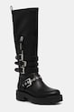 Guess cizme YANKY pana la 5 cm negru FLFYNK.ELE11.BLACK