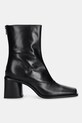 Kožené kotníkové boty Kenzo Kimi Ankle Boots FF62BT120L66.99 černá AW25