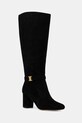Lauren Ralph Lauren kozaki zamszowe Kellie Tl Hl słupek czarny 802967843001.001