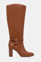 Lauren Ralph Lauren kozaki skórzane Cllns Tl Hl 802974386001.200 brązowy AW25