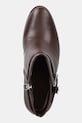 Δερμάτινες μπότες Lauren Ralph Lauren Brke Bt Hl 2 καφέ 802974475002.200