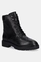 Lauren Ralph Lauren botki skórzane Alysn Lup Pr płaski czarny 802980063001.001