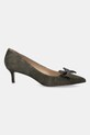Lauren Ralph Lauren szpilki zamszowe Adrienne Bow 802980116002.301 zielony AW25