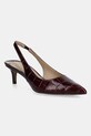 Δερμάτινες γόβες Lauren Ralph Lauren Lolah II 5-8 cm κόκκινο 802980117003.600