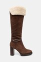 Lauren Ralph Lauren kozaki zamszowe Tasha Tl Hl 802977893003.200 brązowy AW25