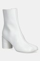 Кожени боти MM6 Maison Margiela без изолация бял S59WU0235.P3628.T1003
