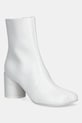 MM6 Maison Margiela cizme de piele peste 8 cm alb S59WU0235.P3628.T1003