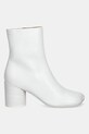 Кожени боти MM6 Maison Margiela S59WU0235.P3628.T1003 бял AW25