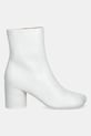 MM6 Maison Margiela cizme de piele S59WU0235.P3628.T1003 alb AW25