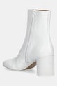 Încălțăminte MM6 Maison Margiela cizme de piele S59WU0235.P3628.T1003 alb