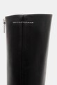MM6 Maison Margiela kozaki skórzane czarny S59WW0110.P5000.T8013
