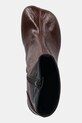 MM6 Maison Margiela botki skórzane brązowy S66WU0131.P7439.HB099
