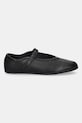adidas Originals leather ballet flats Stan Smith Lo Pro JQ6939 black AW25