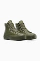 Converse scarpe da ginnastica in pelle Chuck Taylor All Star Lift A12968C verde AW25