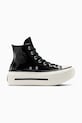 Tenisky Converse Chuck Taylor All Star Lift Double Stack povrstvená useň čierna A12977C