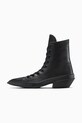 Converse scarpe da ginnastica in pelle Chuck 70 De Luxe Pointed A13014C nero