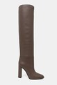 Le Silla ghete de piele Stivale Elsa 7060C100RBPPGLO793 maro AW25