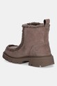 Obuwie Inuikii śniegowce zamszowe Biker Suede 1002.012.0011.163 brązowy