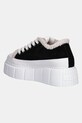 Obuwie Inuikii sneakersy zamszowe Matilda Curly 1001.001.0381.000 czarny