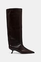 Anine Bing ghete de piele tall hilda A.14.11484 maro AW25