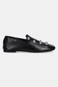 IRO mokasyny skórzane Cloclo Studs WM70CLOCLOST.BLA01 czarny AW25