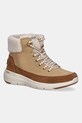 Skechers botki zamszowe GLACIAL ULTRA - AUTUMN DAYS płaski brązowy 144206