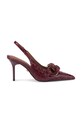 Kurt Geiger London szpilki skórzane Crystal Chain Slingback 5-8 cm czerwony 4986554719