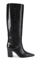 Kurt Geiger London kozaki skórzane Regent Point Knee Boot nieocieplane czarny 5026500719