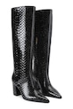 Kurt Geiger London kozaki skórzane Regent Point Knee Boot 5026500719 czarny AW25