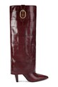 Kožené čižmy Kurt Geiger London Fold Over Tall Boot usňová koža hnedá 5022354419