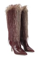 Kurt Geiger London kozaki skórzane Kensington Knee Boot 85 4993556019 brązowy AW25
