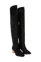 Kurt Geiger London kozaki zamszowe Chelsea Block Otk Boot 5003300209 czarny AW25
