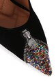 Obuwie Kurt Geiger London szpilki zamszowe Zip Court 4987309789 czarny