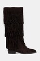 Steve Madden cizme din piele întoarsă Spur 11003916.003 maro AW25
