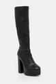 Elegantni škornji Steve Madden Tantalizer Imitacija zrnatega usnja črna 11004820.001