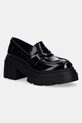 Μοκασίνια Steve Madden Turnout απομίμηση λείου δέρματος μαύρο 11004801.001