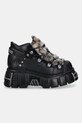New Rock sneakersy skórzane M-106NPELO-C1 CRUST NEGRO M.106NPELO.C1 czarny AW25