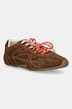 Semišové tenisky Nokwol Atlas Tan Suede plochá hnědá Atlas.Tan.Suede
