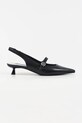 Karl Lagerfeld szpilki skórzane PASHA 5-8 cm czarny KL30117.000