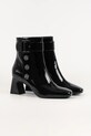 Karl Lagerfeld botki skórzane BEATA KL31455A.100 czarny AW25