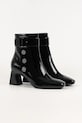 Karl Lagerfeld botki skórzane BEATA KL31455A.100 czarny AW25