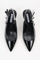 Karl Lagerfeld szpilki skórzane SIENNA czarny KL32708A.1BP