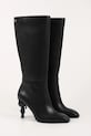 Karl Lagerfeld kozaki skórzane KARL NFT HEEL KL39175.000 czarny AW25