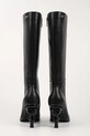 Obuwie Karl Lagerfeld kozaki skórzane KARL NFT HEEL KL39175.000 czarny