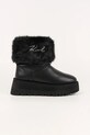 Karl Lagerfeld śniegowce SKYLAR tekstylny czarny KL48655.400