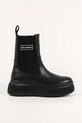Karl Lagerfeld botki skórzane KREEPER LO nieocieplane czarny KL42365.40X