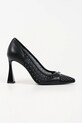 Karl Lagerfeld szpilki DEBUTANTE tekstylny czarny KL32011S.40S